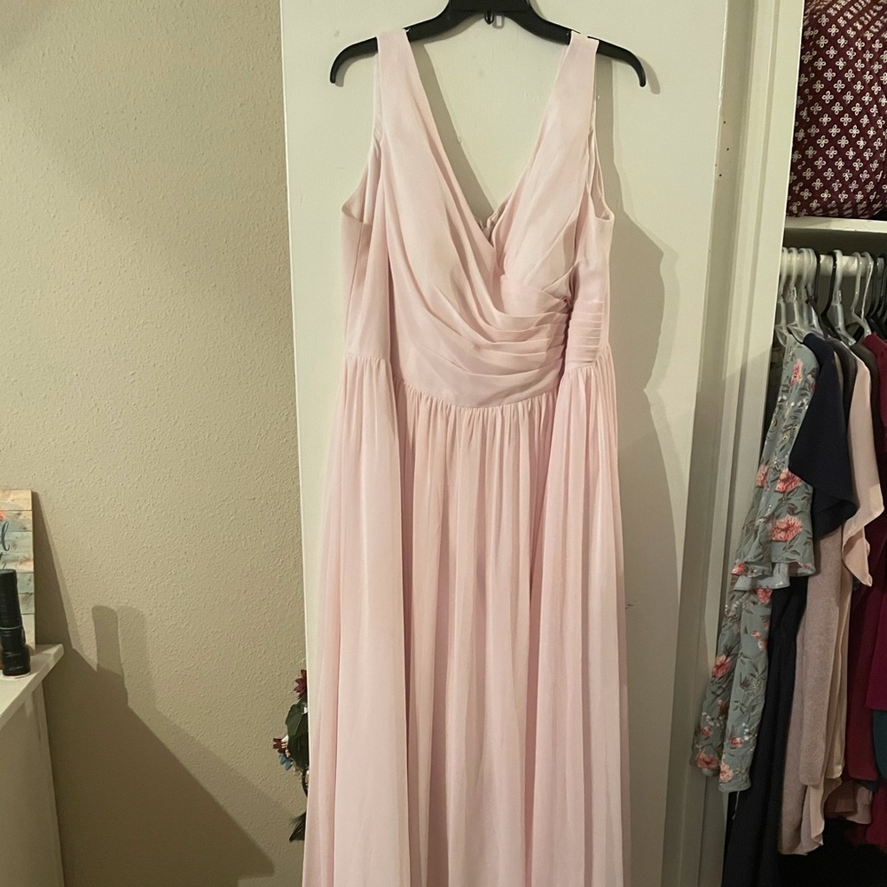 Azazie Pearl Pink Bridesmaid dress